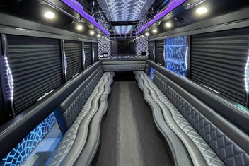 Aurora Party Bus Interior